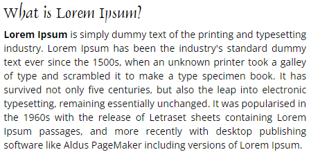 What is Lorem Ipsum?